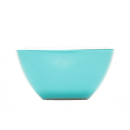 Haus Bowl Cuadrado Doble Fondo 1 Turquesa H 27 FL064 07-ComercializadoraZeus- 1037149647