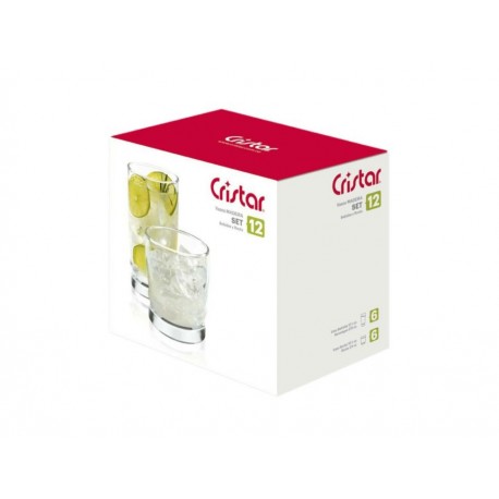Cristar Vasos Madeira 2 Tamaños 12 Piezas-ComercializadoraZeus- 1052297822