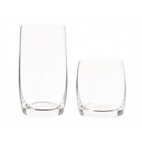 Bohemia Set de Vasos High Ball y Old Fashion Cristallin Ideal 12 Piezas Transparente-ComercializadoraZeus- 1042482338
