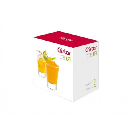 Cristar Vasos London 2 Tamaños 12 Piezas-ComercializadoraZeus- 1052297814