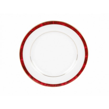 Noritake Plato Trinche Marble Blanco Rojo-ComercializadoraZeus- 1020629629