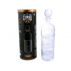 RCR Combo Licorera Cristal Transparente-ComercializadoraZeus- 1041246177