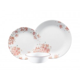 Corelle Vajilla Adoria de 12 Piezas Blanca-ComercializadoraZeus- 1056454035