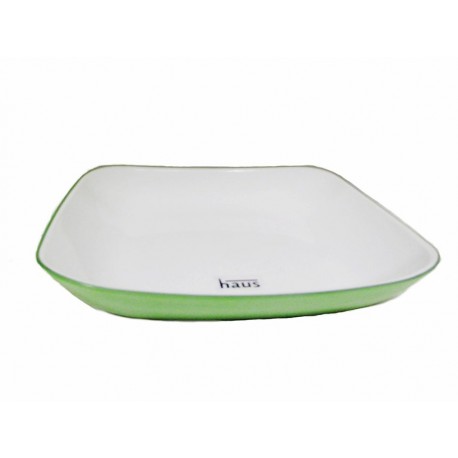 Haus Plato para Postre Doble Fondo Verde-ComercializadoraZeus- 1026414527