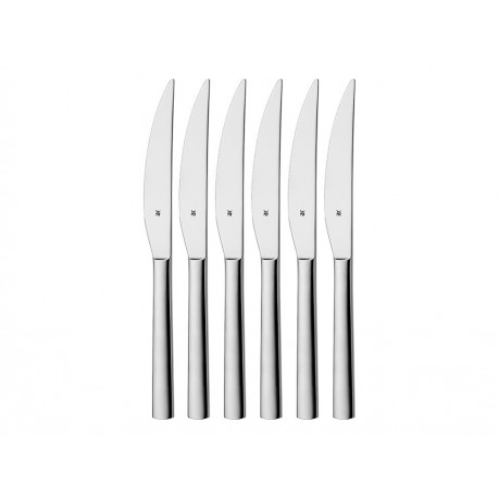 WMF Juego de Cuchillos para Carne Nuova 6 Piezas Plata-ComercializadoraZeus- 1043126462