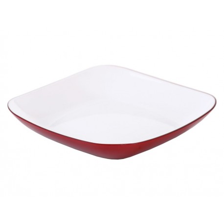 Haus Plato Postre Doble Fondo Rojo-ComercializadoraZeus- 75787952