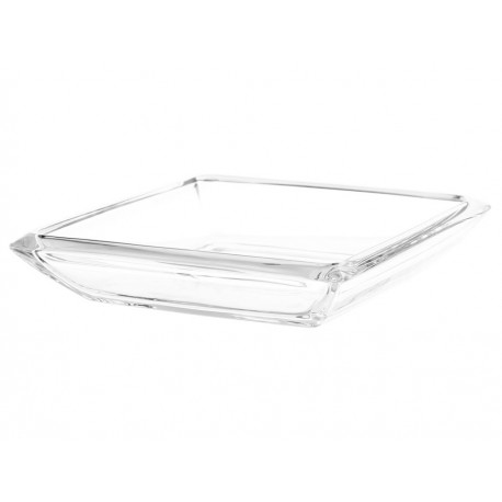 Walter Glass Plato de Servicio Square Glatt Transparente-ComercializadoraZeus- 1038531332