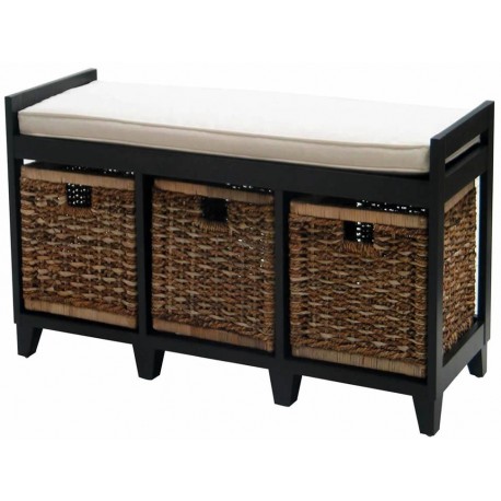 Haus Banca Mahogany con 3 Cajones Chocolate OL-SBENCH3D-ComercializadoraZeus- 1003777231