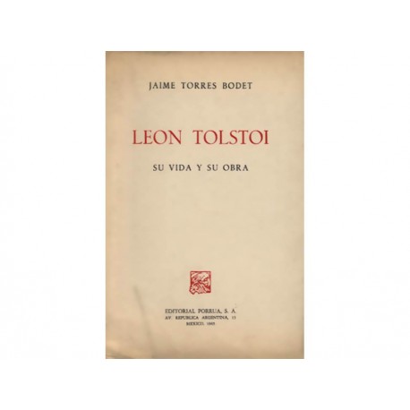 Leon Tolstoi Su Vida y Su Obra-ComercializadoraZeus- 1038137545
