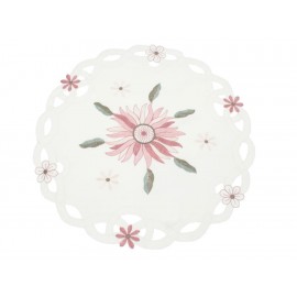 Blanme Carpeta Redonda Blanme Blanco Rosa Gerbera HRL-365-19-ComercializadoraZeus- 1032063418
