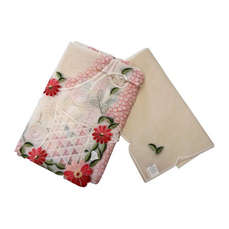 Blanme Mantel Cuadrado Blanme Crudo Cereza HRL-859A-8-ComercializadoraZeus- 1040319375