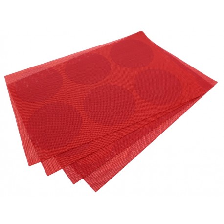 Haus Set de Manteles Individuales Rojo Canica-ComercializadoraZeus- 1039327895