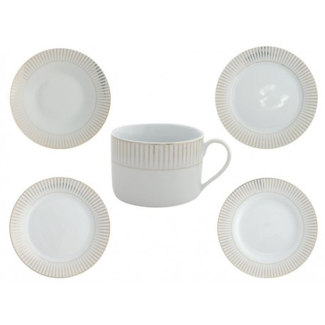 Kaiser Vajilla Golden Joy 20 Piezas Blanco-ComercializadoraZeus- 1042713984