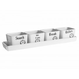 Set de Botaneros Big Ben Bot Crown Baccara con charola blancos-ComercializadoraZeus- 1056027161