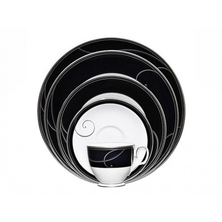 Noritake Vajilla Platinum Wave Ebony 96 piezas-ComercializadoraZeus- 1047574559