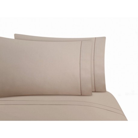 Juego de sábanas Dalfiori Cosmopolitan beige Queen Size-ComercializadoraZeus- 1052744816