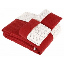 Lefko Set de Colcha King Size Pem Rojo-ComercializadoraZeus- 1046128318
