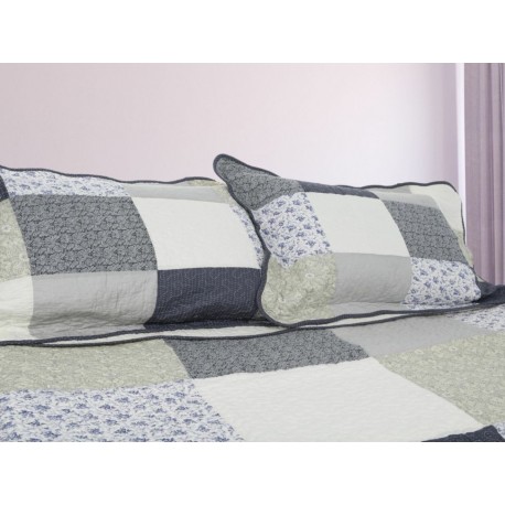 Lefko Set Colcha Pau Queen Size Azul-ComercializadoraZeus- 1050078660