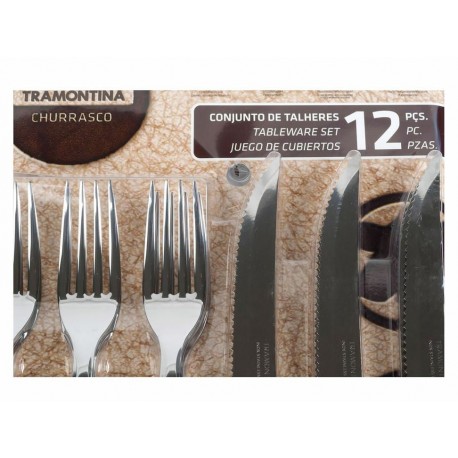 Tramontina Juego de Asado 12 Piezas-ComercializadoraZeus- 86820765