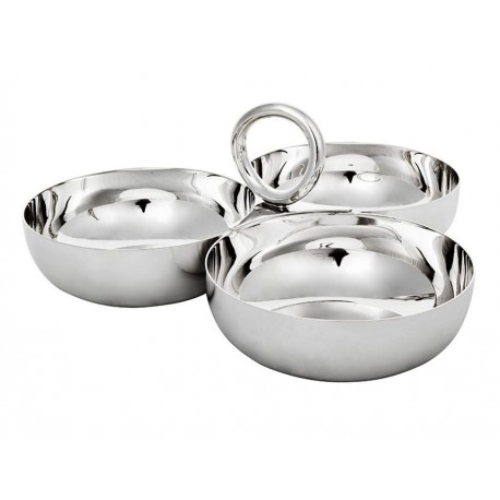 Christofle Entremesera Coctail 3 Huecos Vertigo11Cm-ComercializadoraZeus- 20440082