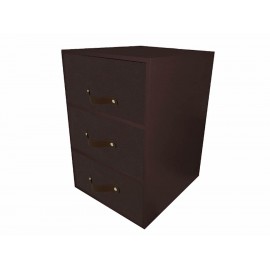 Duartee Cajonera Chocolate Cochino con 3 Divisiones-ComercializadoraZeus- 1007064540
