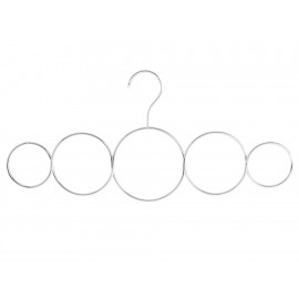 Interdesign Gancho para Bufandas con 5 Divisiones Classico Plata-ComercializadoraZeus- 1039959620