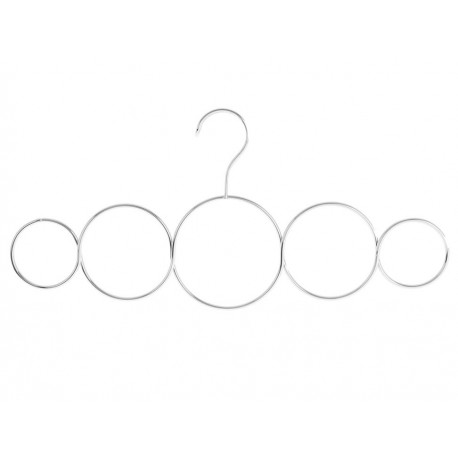 Interdesign Gancho para Bufandas con 5 Divisiones Classico Plata-ComercializadoraZeus- 1039959620