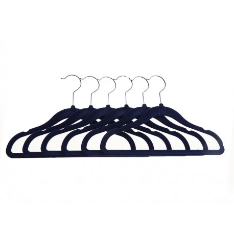 Set 6 Ganchos Terciopelo para Niño Azul-ComercializadoraZeus- 1036181989