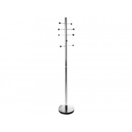 Perchero Pie con 10 Ganchos Movible Plata-ComercializadoraZeus- 1042089156