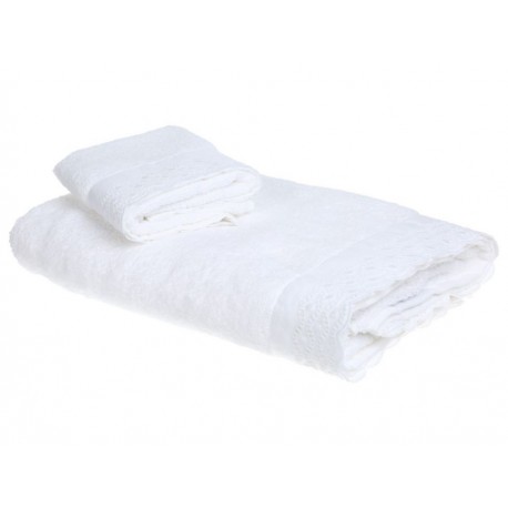 Toalla de medio baño Lefko blanca-ComercializadoraZeus- 1054740227