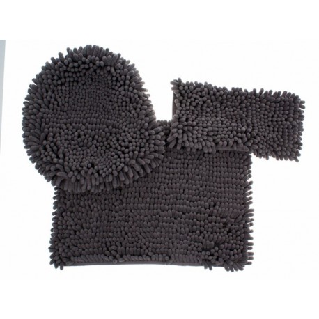 Dib Juego de Baño Coral Silk Gris Obscuro-ComercializadoraZeus- 1049666311