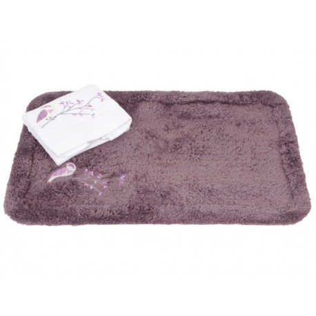 Casale Home Set con Borde Purple Fowl Juego de Baño Morado Uva-ComercializadoraZeus- 1048904170