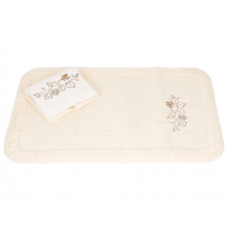 Casale Home Set con Borde Sara Juego de Baño Beige-ComercializadoraZeus- 1048904196