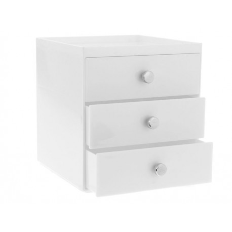 Interdesign Organizador con 3 Cajones Blanco-ComercializadoraZeus- 1039959638