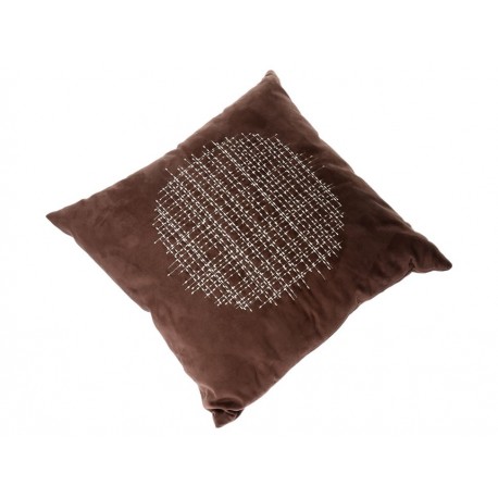 BMI Cojín Suede Circle Bord Chocolate-ComercializadoraZeus- 1021903201