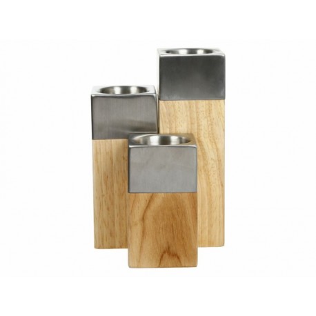 Set portavela Haus Deko café claro-ComercializadoraZeus- 1053116317