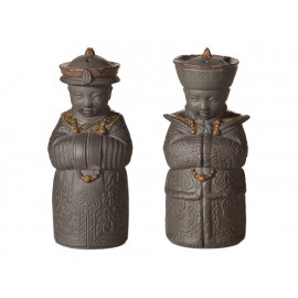 Lladró Escultura Salero y Pimentero (Negro)-ComercializadoraZeus- 58365343