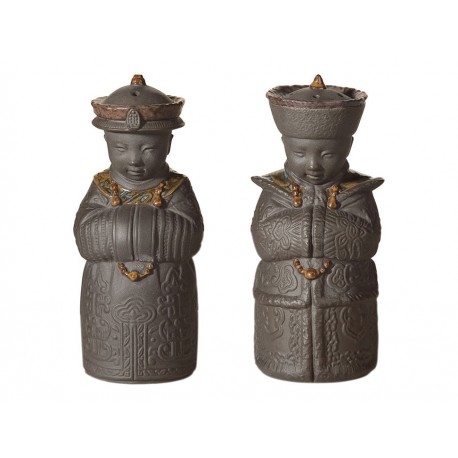 Lladró Escultura Salero y Pimentero (Negro)-ComercializadoraZeus- 58365343