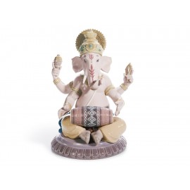 Lladró Escultura Ganesha con Mridangam-ComercializadoraZeus- 66030385