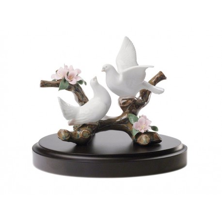 Lladró Escultura Palomas en Cerezo-ComercializadoraZeus- 76246912