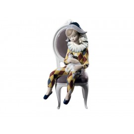 Lladró Escultura Niño Arlequín Sentado (Rojo Amarillo)-ComercializadoraZeus- 1037273852