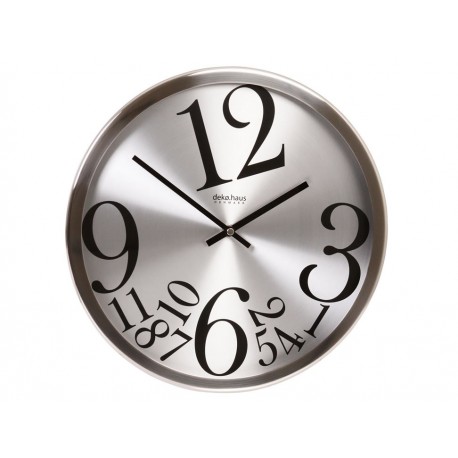 Decoregalo Reloj de Pared Contemporáneo Cromado 2717 BRUSHED-ComercializadoraZeus- 1003738686