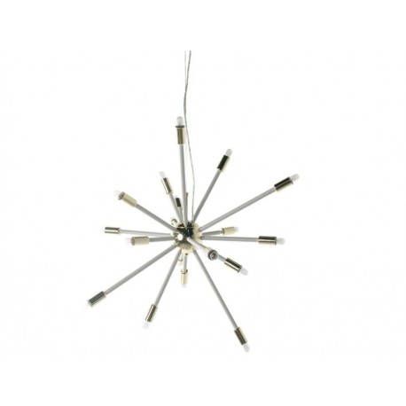 Lámpara colgante Ilumi PL-6125 BRASS+WH dorada-ComercializadoraZeus- 1055041756