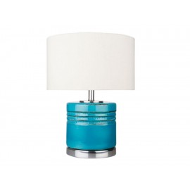 Mila Lámpara de Mesa Vintage Azul Celeste-ComercializadoraZeus- 1050137381