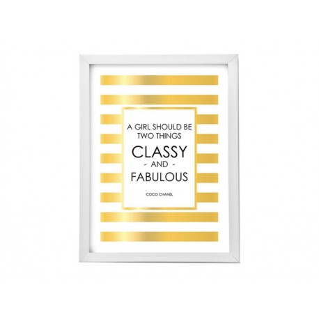 A Girl Should Be Two Things: Classy and Fabulous Litografía Moderna-ComercializadoraZeus- 1052545591