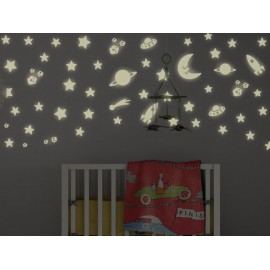 Noche estrellada 100% Fotoluminiscente Vinilo Decorativo-ComercializadoraZeus- 1046838994