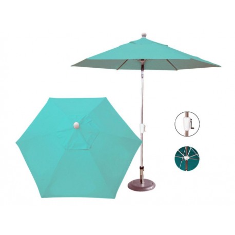 Sombrilla Market Fidgy Olefina D Sol 6 Gajos verde turquesa-ComercializadoraZeus- 1049122779