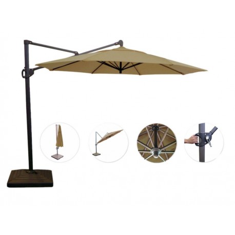 Sombrilla de Brazo Lateral D Sol Xcaret beige-ComercializadoraZeus- 1047971361