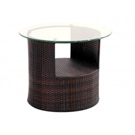 Mesa redonda Topsun Toscana chocolate-ComercializadoraZeus- 1045568551