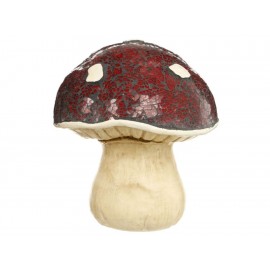 L-World Figura Decorativa Mushroom Cristal Rojo-ComercializadoraZeus- 1046249174